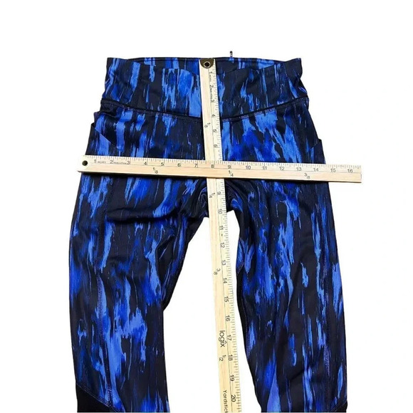 Lululemon Pace Rival Crop Leggings Painted Animal Sprinkler Black size 4 - Picture 9 of 16